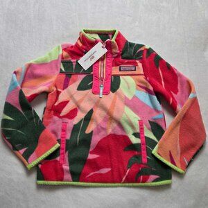 New XS (5-6) Vineyard Vines printed fleece Super Shep sweater La Palmeraie